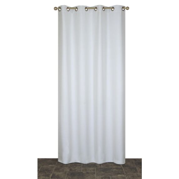 Rideau occultant uni 140x240cm perle - DYLREV