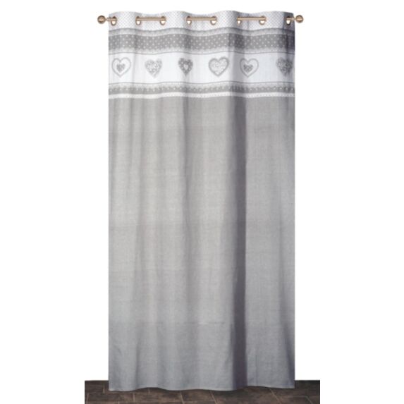 Rideau prêt à poser 140x240cm gris - DYLREV