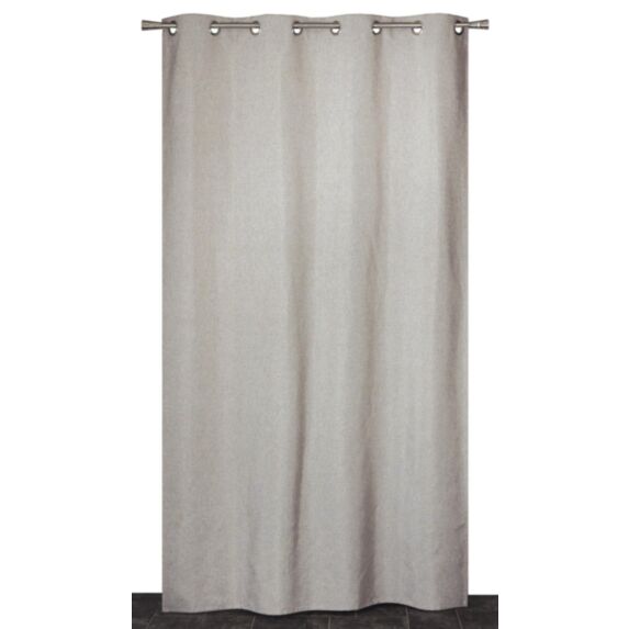 Rideau occultant chiné 140x240cm gris - DYLREV