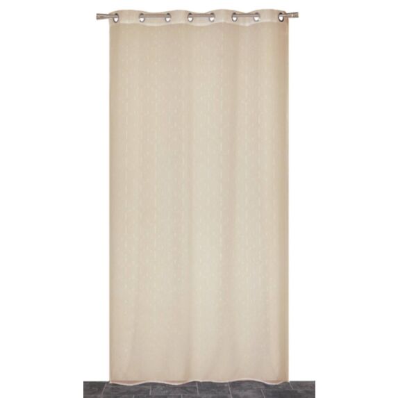 Voilage œillets étamine fils coupés lin 140x240cm - DYLREV