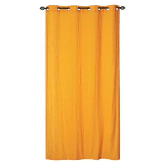 Rideau coton polyester 140x240cm Moutarde
