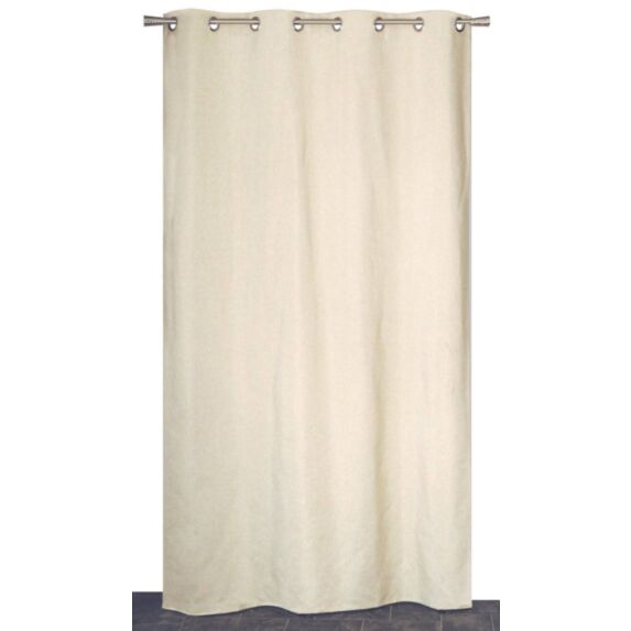 rideau occultant chiné 140x240 cm crème