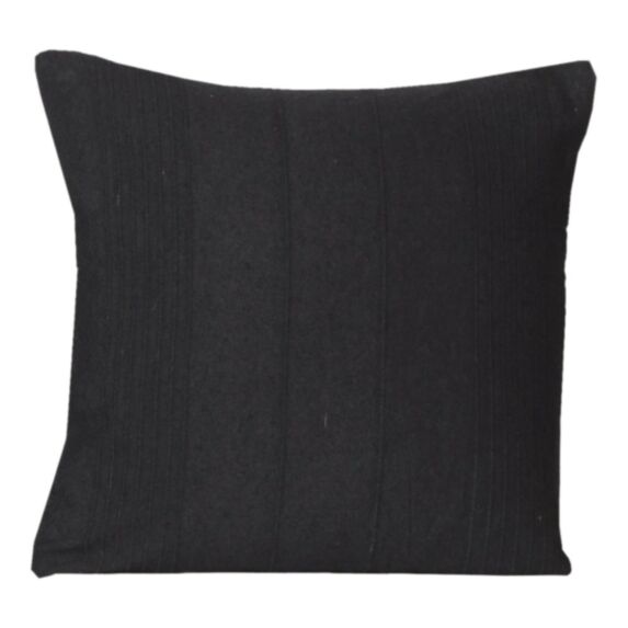 Coussin 70% coton 40x40cm déhoussable Anthracite