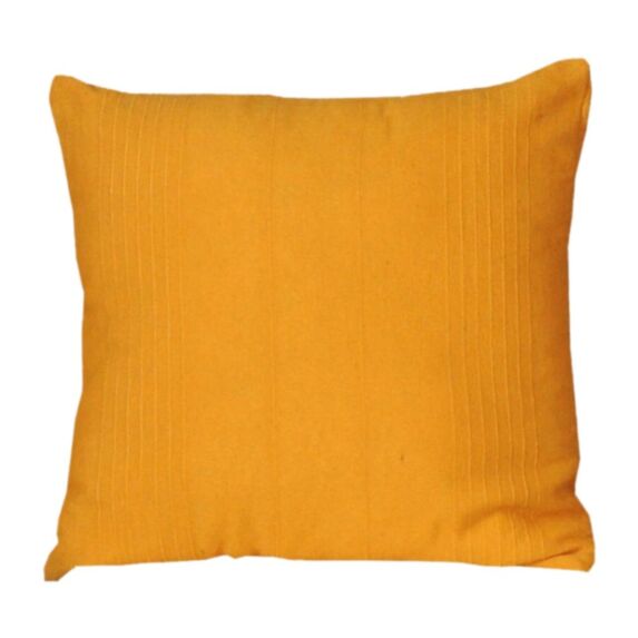 Coussin 70% coton 40x40cm déhoussable Moutarde