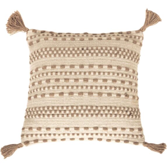 Coussin garni déhoussable 45x45cm écru - DYLREV