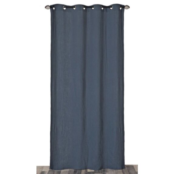Rideau gaze de coton bleu 130x240cm
