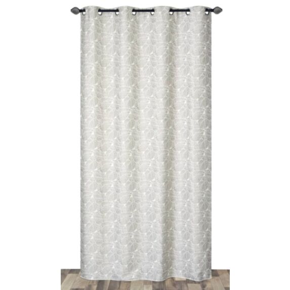 Rideau lourd jacquard gris 140x240cm