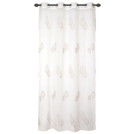 Voilage Etamine Brodée Ivoire 140x240cm - DYLREV