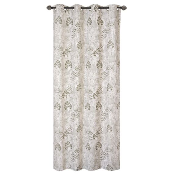Rideau Jacquard imprimé Vert 140x240cm - DYLREV