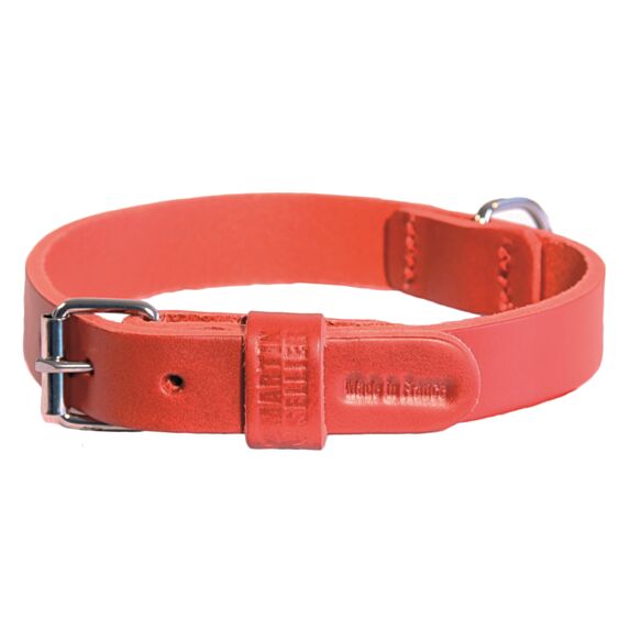 Collier bord rond 30/55 rouge