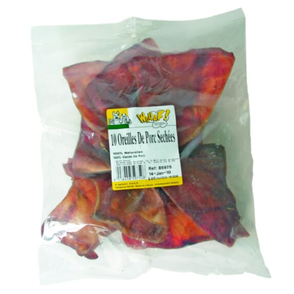 Sachet 10 Oreilles de porc naturelles - MARTIN SELLIER