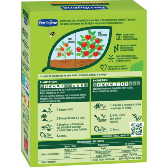 Engrais Corne Broyée UAB 1,2kg - FERTILIGENE