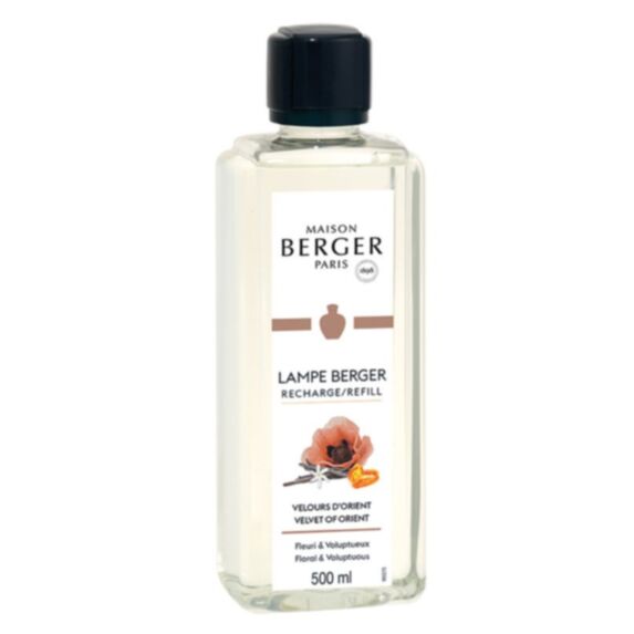 Recharge lampe de parfum Velours d'orient 500 mL - MAISON BERGER