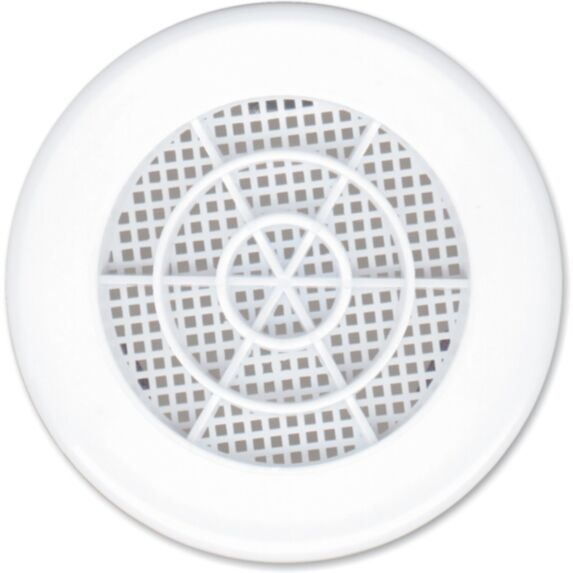 Grille PVC à clipser Ø100 blanc avec moustiquaire - AUTOGYRE
