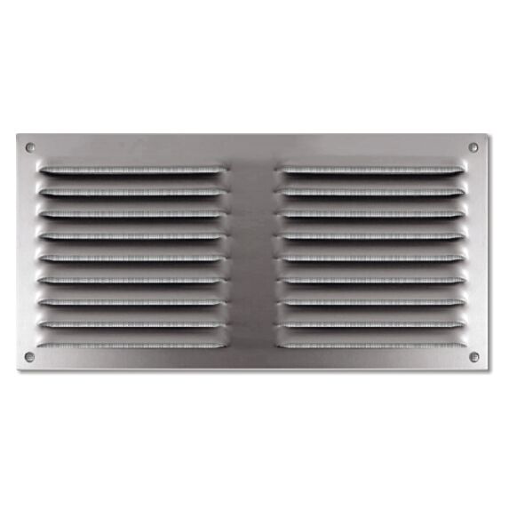 grille aluminium 200x100mm - avec moustiquaire - AUTOGYRE