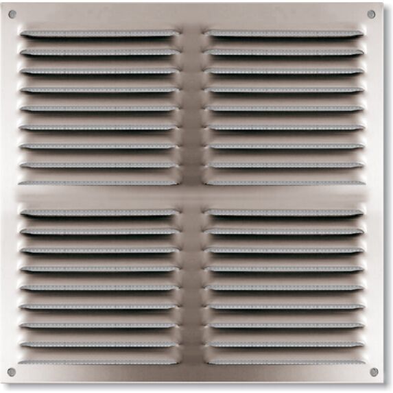 grille aluminium 300x300mm - avec moustiquaire - AUTOGYRE