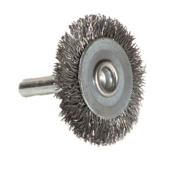 Brosse circulaire fil acier ondulé décapage du métal Ep: 0.35 - TIVOLY