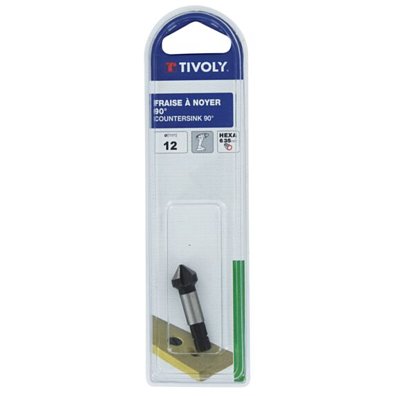 Fraise à noyer hcs 90° queue hexagonale ø10 l38