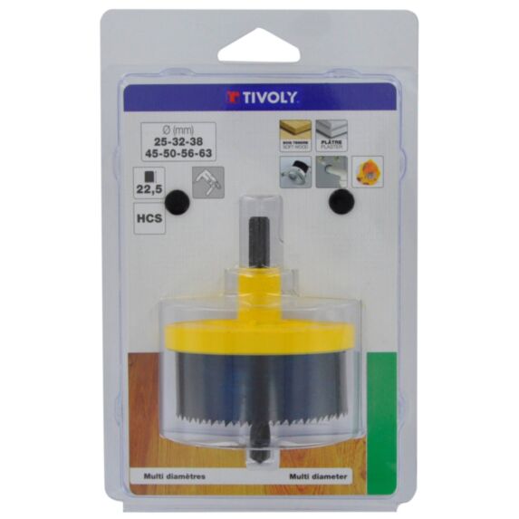 Scie cloche hcs multi-lames ø25-35-50-68-75