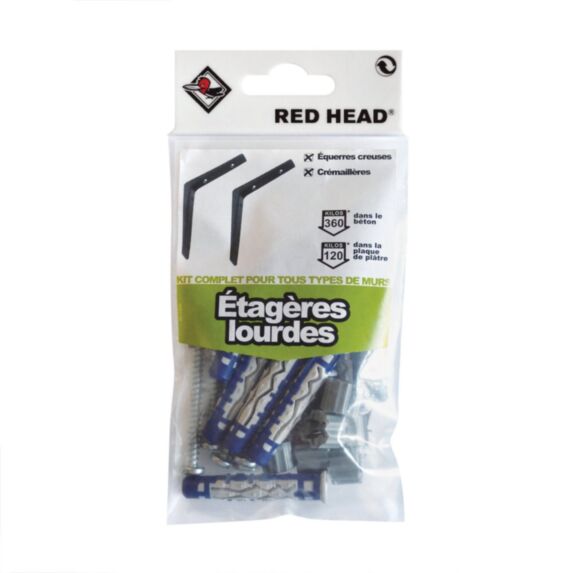 Kit étagères lourdes - RED HEAD