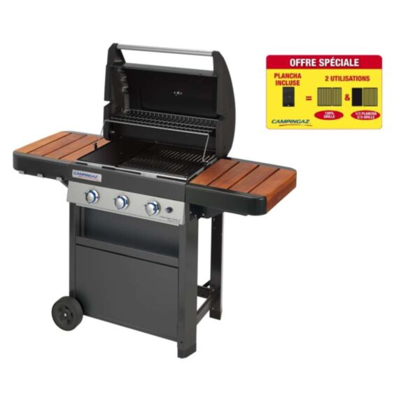Barbecue à gaz 3 Series Classic WLD 9,6kW 2-en-1 - CAMPINGAZ