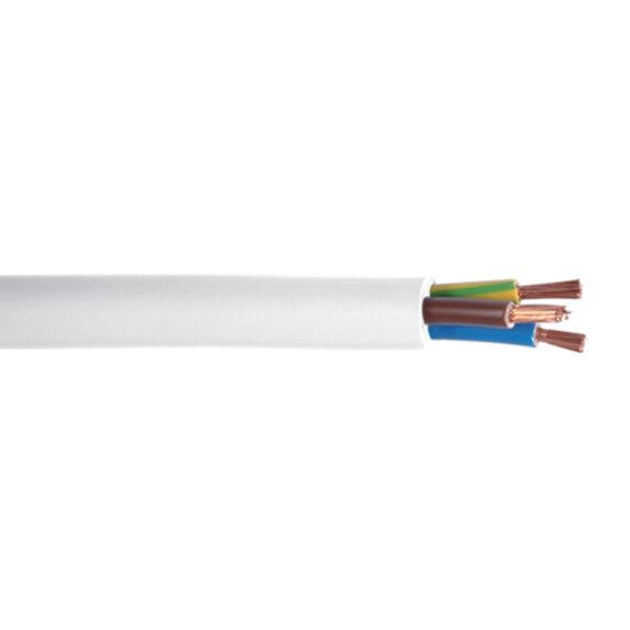 Câble souple H05VV-F 3G1,5mm²  blanc Debflex