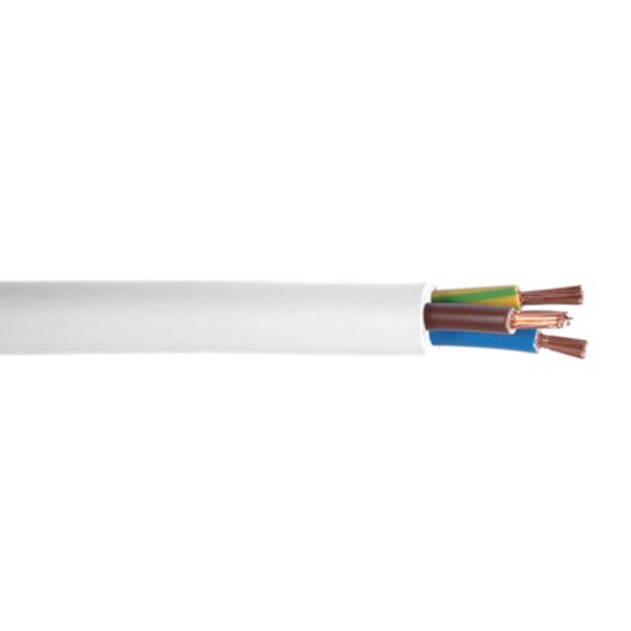 Câble souple H05VV-F 3G6mm² blanc Debflex