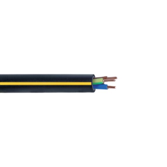 Câble rigide U1000 R2V 3G2,5mm² noir Debflex