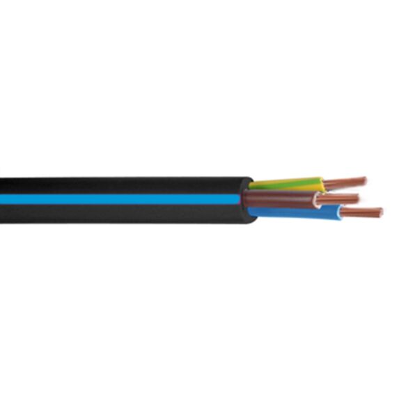 Câble rigide U1000 R2V 3G6mm² noir Debflex