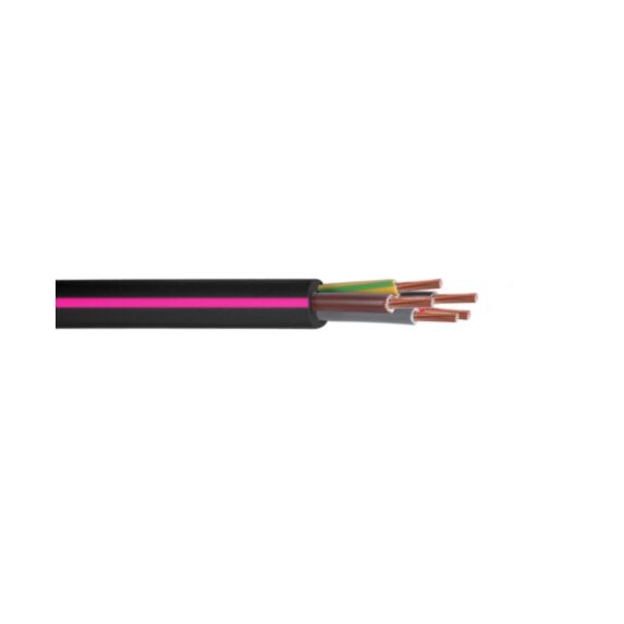 Câble rigide U1000 R2V 5G2,5mm² noir Debflex