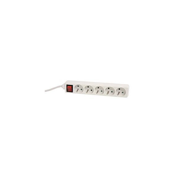Multiprise 5 prises 2P+T 16a blanc - DEBFLEX