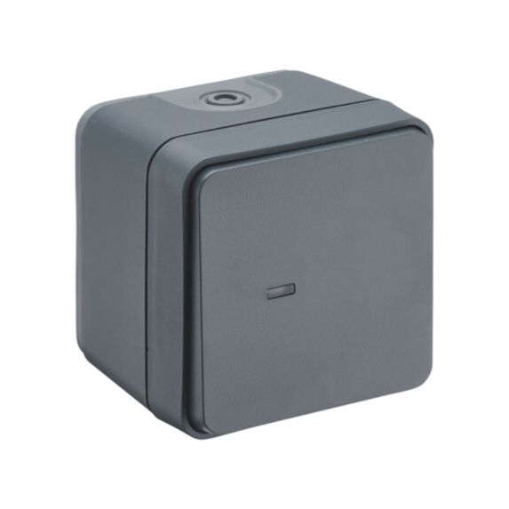 Va-et-vient lumineux étanche IP55 anthracite - DEBFLEX