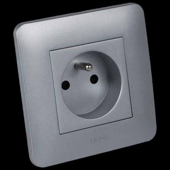 Prise 2P+T Casual complet silver - DEBFLEX