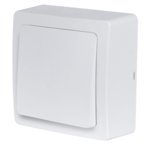 Va et vient Blok saillie blanc 70x70x33mm - DEBFLEX