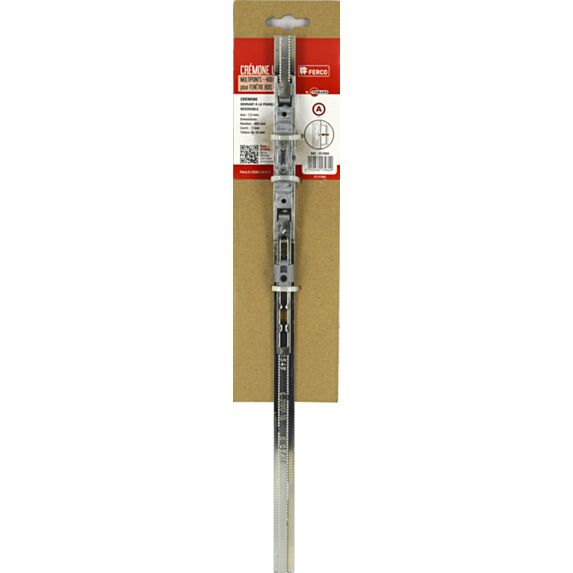 Crémone à Encastrer Unijet 7,5x400x16mm
