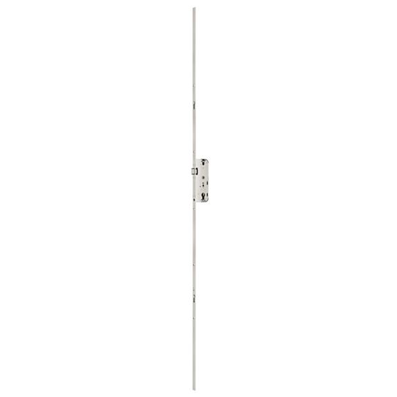 Serrure 2 points à encastrer Decena + 2 prolongateurs 423mm avec 1 galet têtière 18mm - FERCO