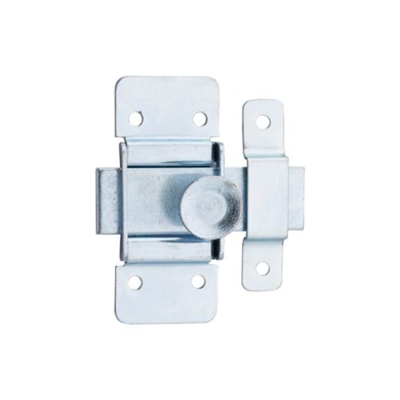 Targette zinguée pêne plat 30mm acier blanc - THIRARD