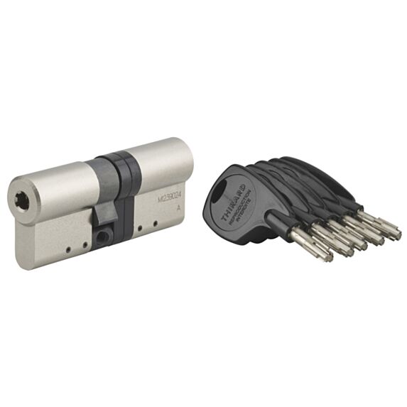 Cylindre de Haute Sûreté Cobra M+ 33x43mm 4 Clés Ergonomiques + Carte de Propriété - THIRARD