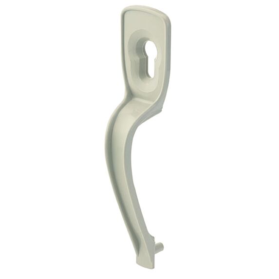 Poignée béquille avec serrure en PVC pour porte de garage - THIRARD