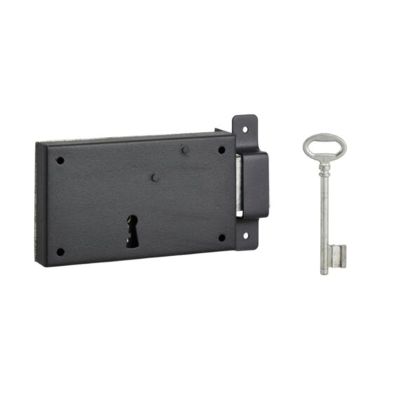 Serrure porte cave pêne demi-tour 140x80 droit 1 clé - THIRARD