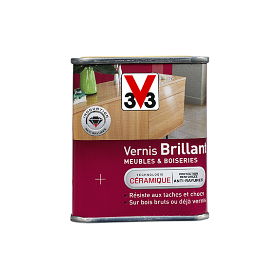 Vernis Meuble/Bois Brillant CHENE DORE 0,25L