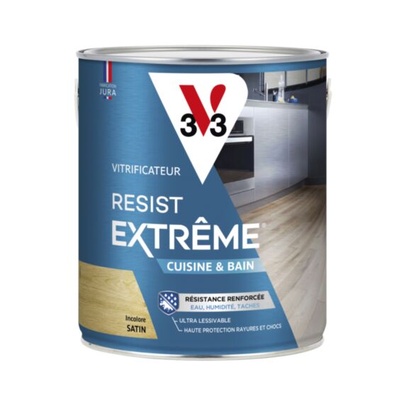 Vitrificateur cuisine & bains incolore satin 2,5 L - V33