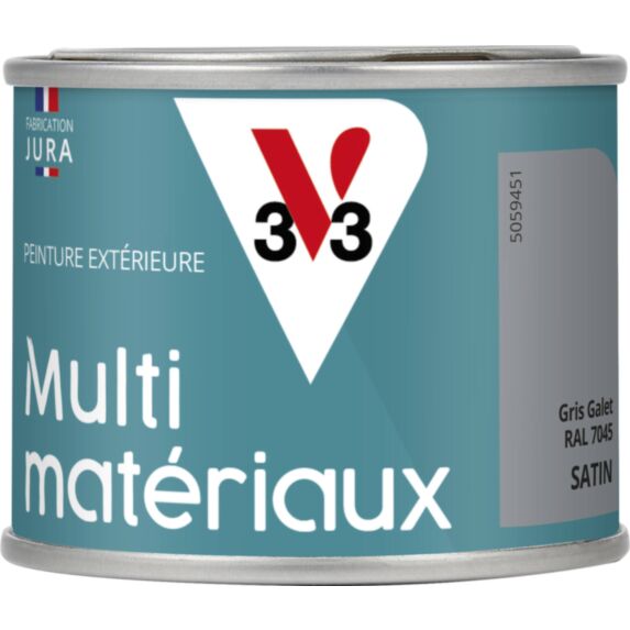 peinture multisupport direct protect satin 125 ml Gris Galet - V33