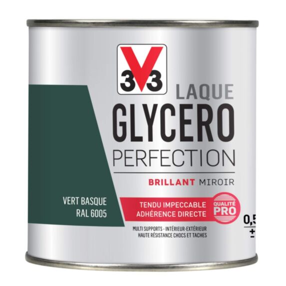 Laque glycéro multisupport Perfection vert basque brillant 0,5L - V33