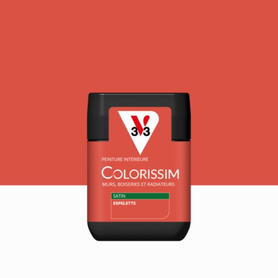 Peinture intérieure Colorissim® Espelette Satiné 75ml - V33