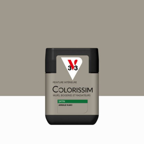 Peinture intérieure Colorissim® Argile Kaki Satiné 75ml - V33