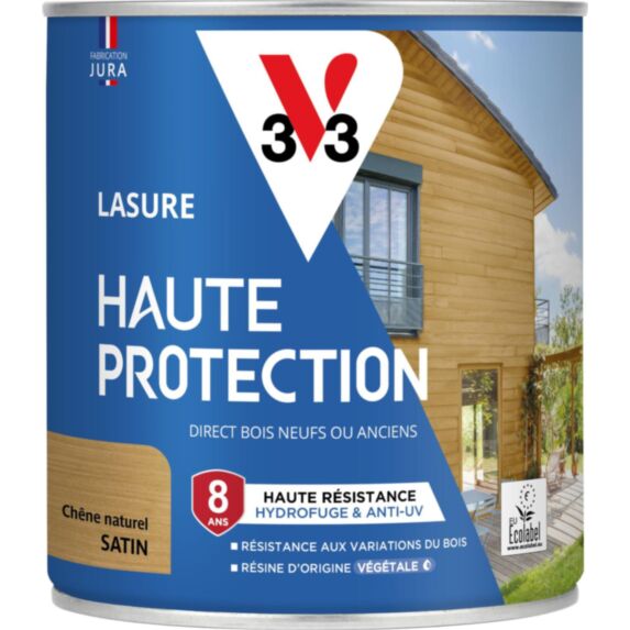 Lasure Haute Protection chêne naturel Satin 0,75L - V33