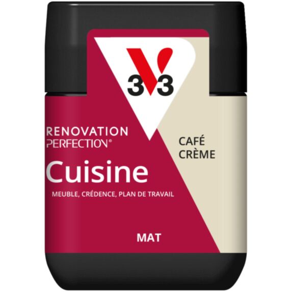 Peinture rénovation cuisine Café crème 75ml - V33
