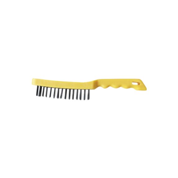 Brosse acier - manche plastique