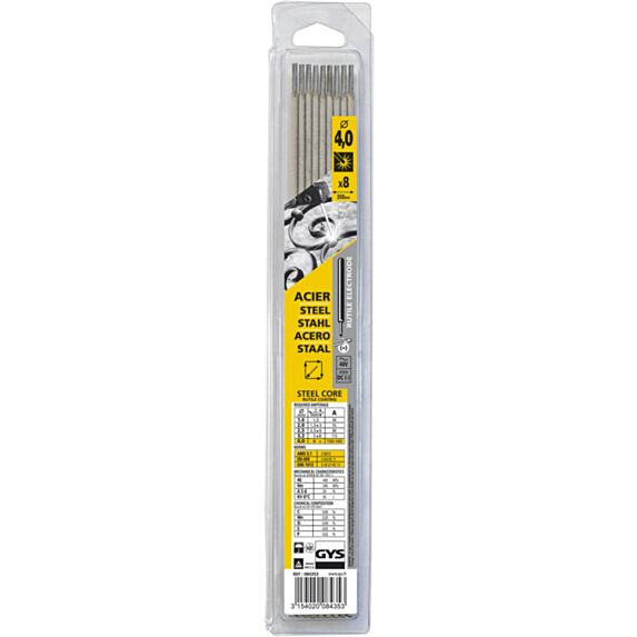 8 électrodes acier diam. 4